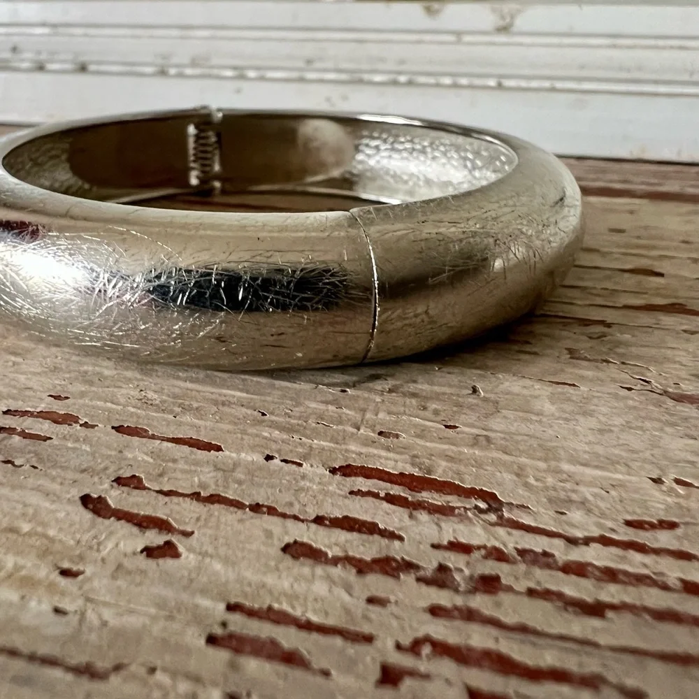 Silver Bangle Bracelet 7.75”
